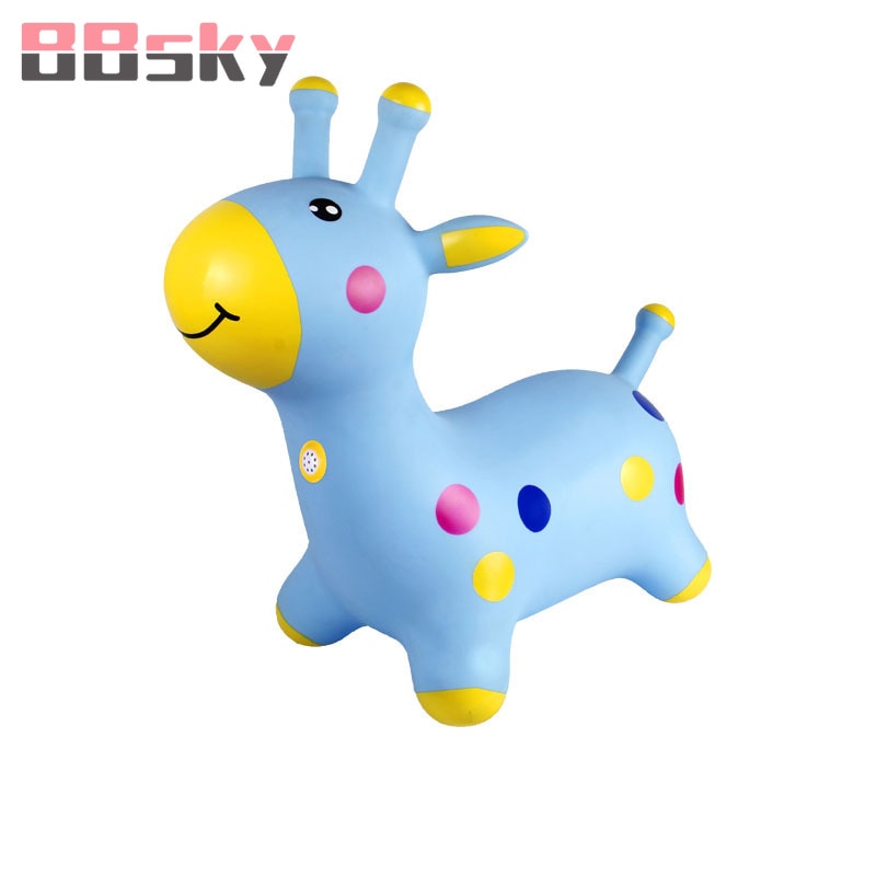 BBSKY Music Bouncy Horse Hopper Inflatable Jumping Horse Bouncing Animal Toys for Kid Toys Animal Riding Toys C20