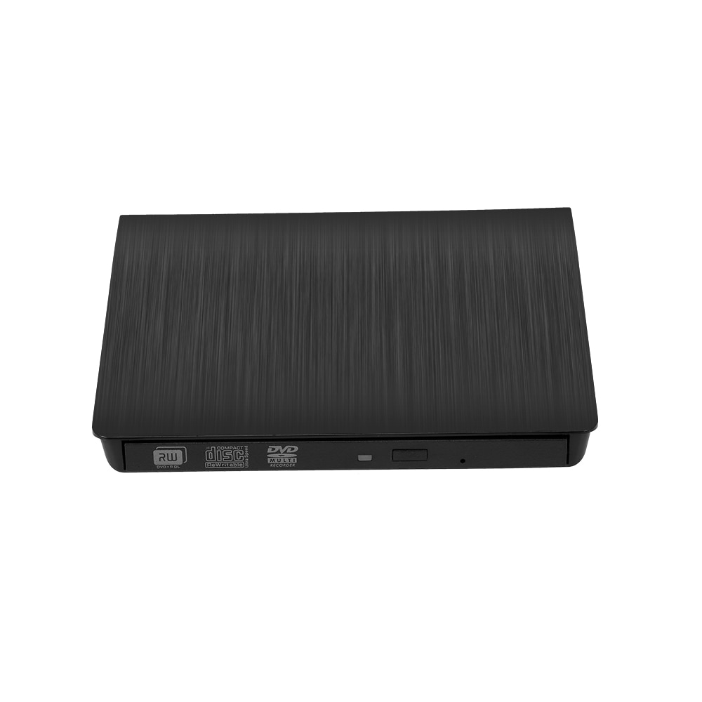 Unidad portátil externa DVD-RW USB para Windows, Linux y Mac, lector de DVD externo ODD, 1,5 CM, Plug & Play