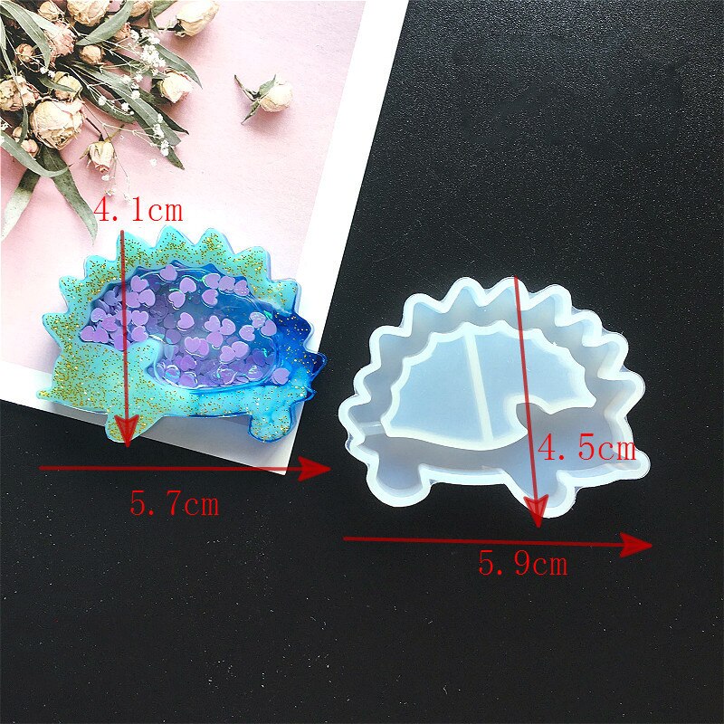 Diy Liefde Ster Drijfzand Kristal Epoxyhars Mal Uv Maan Kat Quicksand Sleutelhanger Siliconen Mal: 08