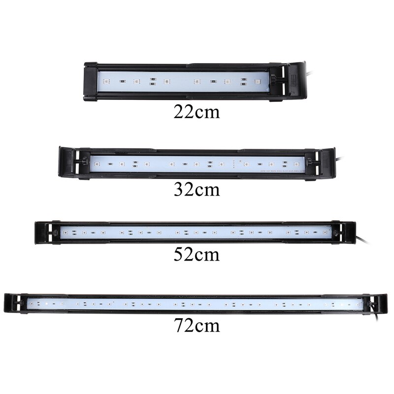 Aquarium Angeln LED Beleuchtung bluetooth APP Regler Aquarium Licht für Aquarium AC110V-240V 22-72cm