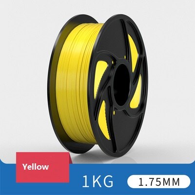 PLA 3D Printer Filament 1.75mm 30 Colors Sample for 3D Printing Materials: Yellow