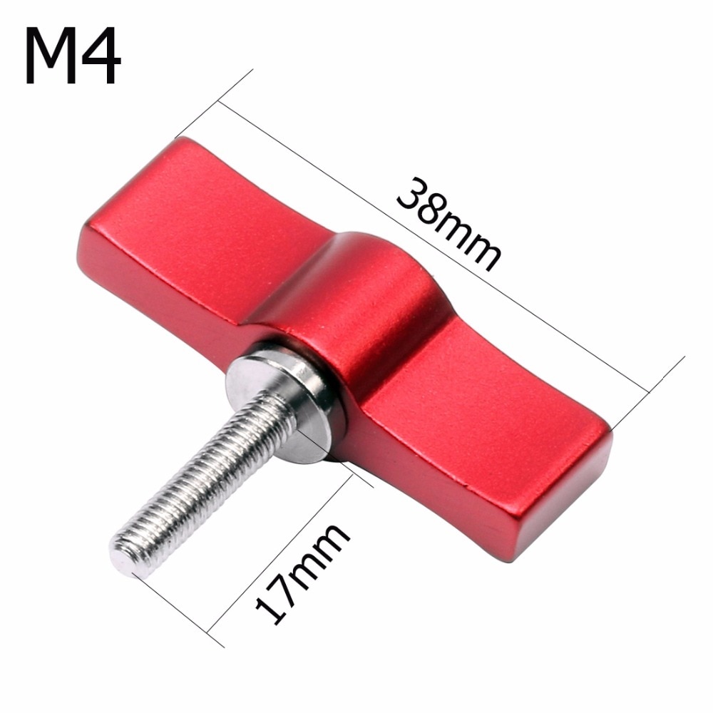 Tornillo de ajuste manual con mango de aleación de aluminio, tornillos ajustables para cámara DSLR, accesorios de fotografía, M4, M5, M6