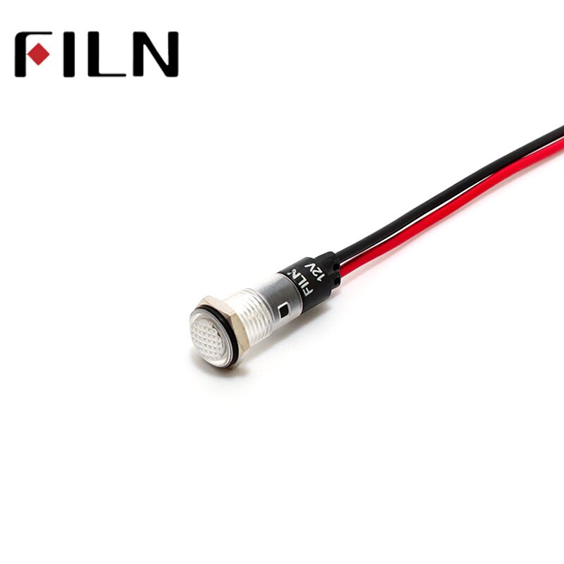 FILN 8mm 6volt 110v 12V 24V led light indicator lamp pilot light signal light
