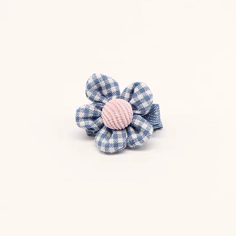 Bebê clipes de cabelo pinos para crianças kawaii pequenas flores da criança do bebê meninas xadrez acessórios para o cabelo conjunto criança barrettes bb clipe arco: 12