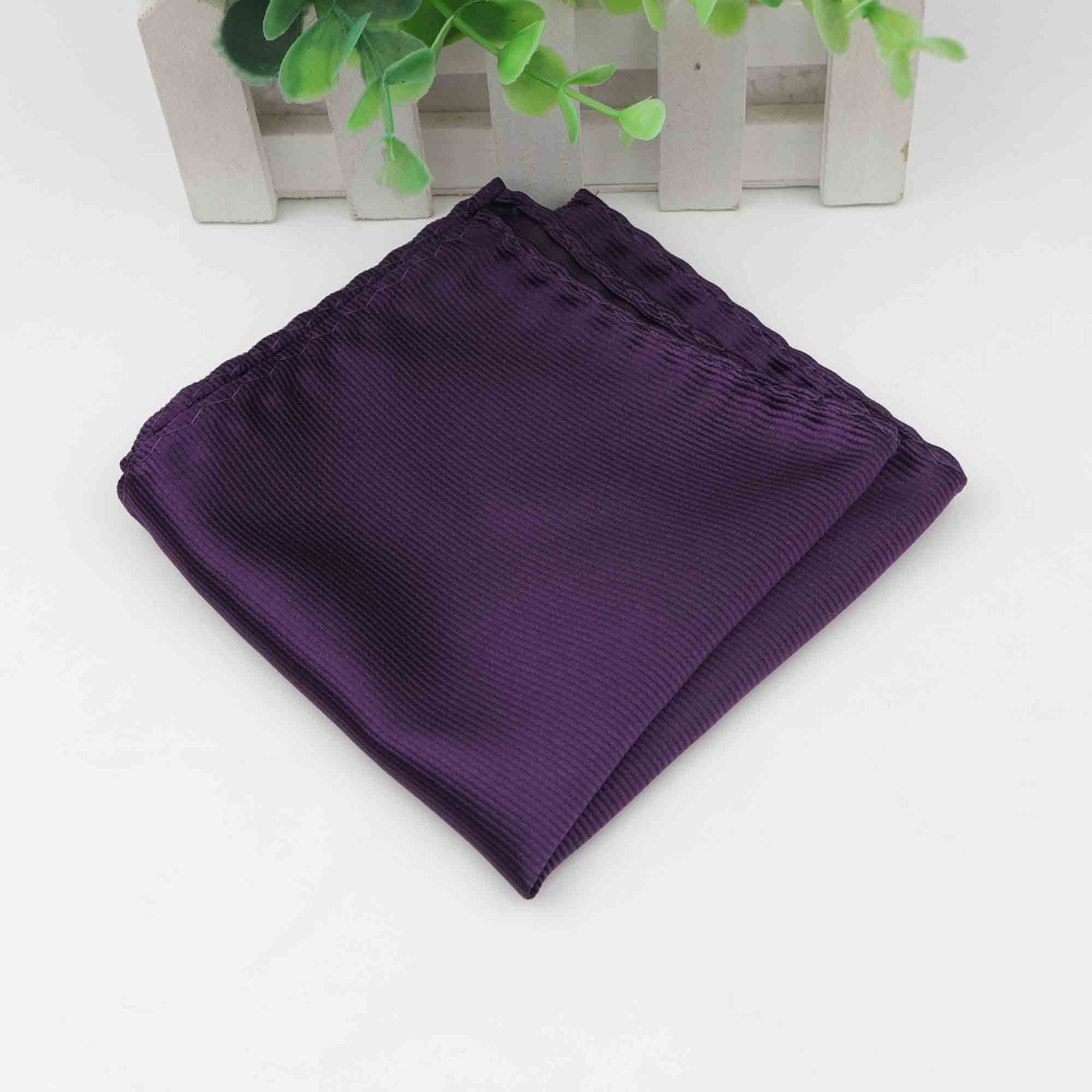 Men Suits Polyester Handkerchiefs Woven Striped Pocket Square Hankies Business Casual Pockets Hanky: 8