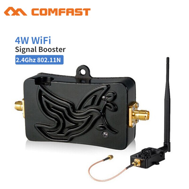 Amplificateur Wifi sans fil 4W/5W 5000mW a/an, 2.4Ghz/5Ghz, Booster de Signal WLAN avec antenne 5dbi pour carte de routeur: 4W  2Ghz