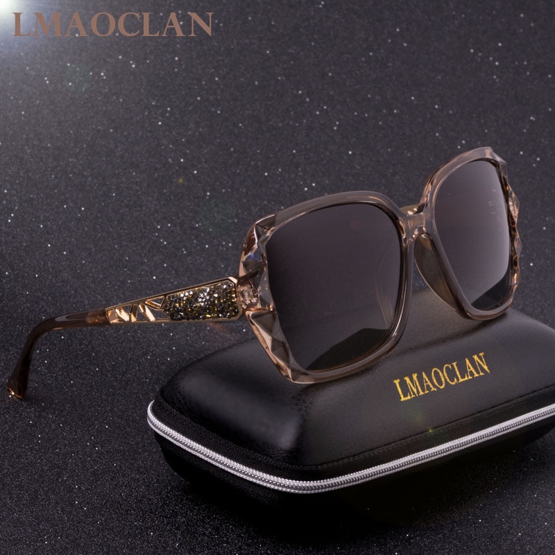 Luxury Brand HD Polarized Sunglasses Women Ladies Oversized Square Gradient Sun Glasses Female Eyewear Oculos UV400