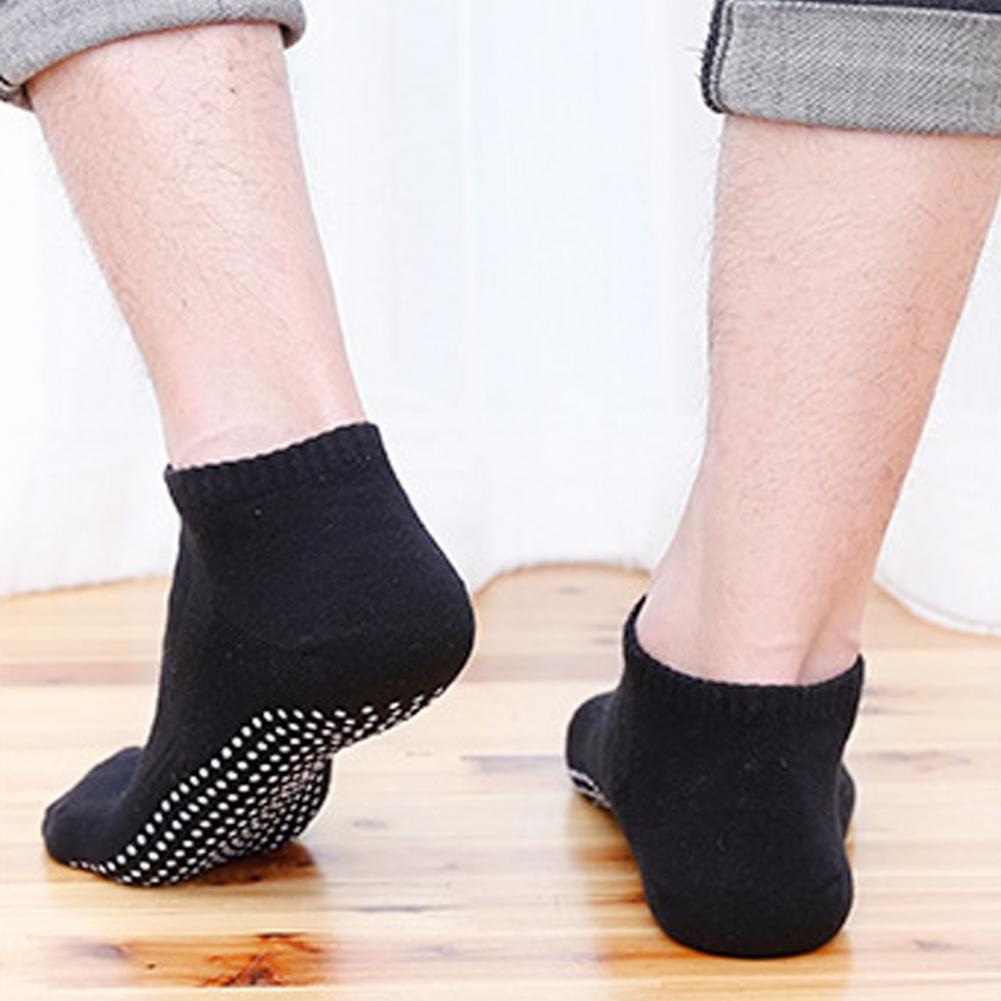 1 paire de chaussettes de Yoga pour hommes, respirantes, absorbe la sueur, antidérapantes, unisexes, Trampoline, Gym, Pilates, pour Yoga, Fitness