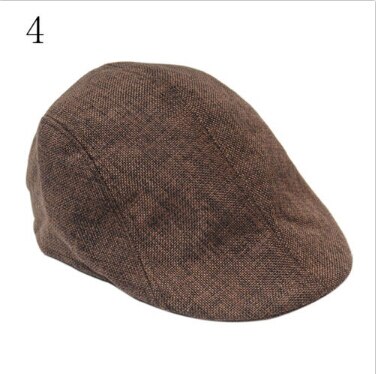 1 stk herre vintage sildebens flad kasket peaked ridehat baret country golfhatte: 4