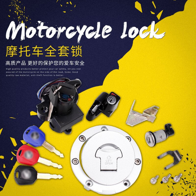 one set Motorcycle lock Oil tank lock Electric door lock for HONDA CB-1 CB400 CB 400 1 1992 1994 1996 1998 1993 1995 1997