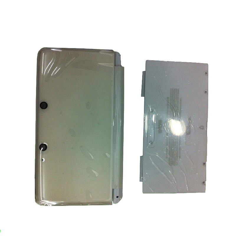 Carcasa completa para consola Nintendo 3DS, carcasa de cristal de goma pequeña para consola 3ds: Blanco