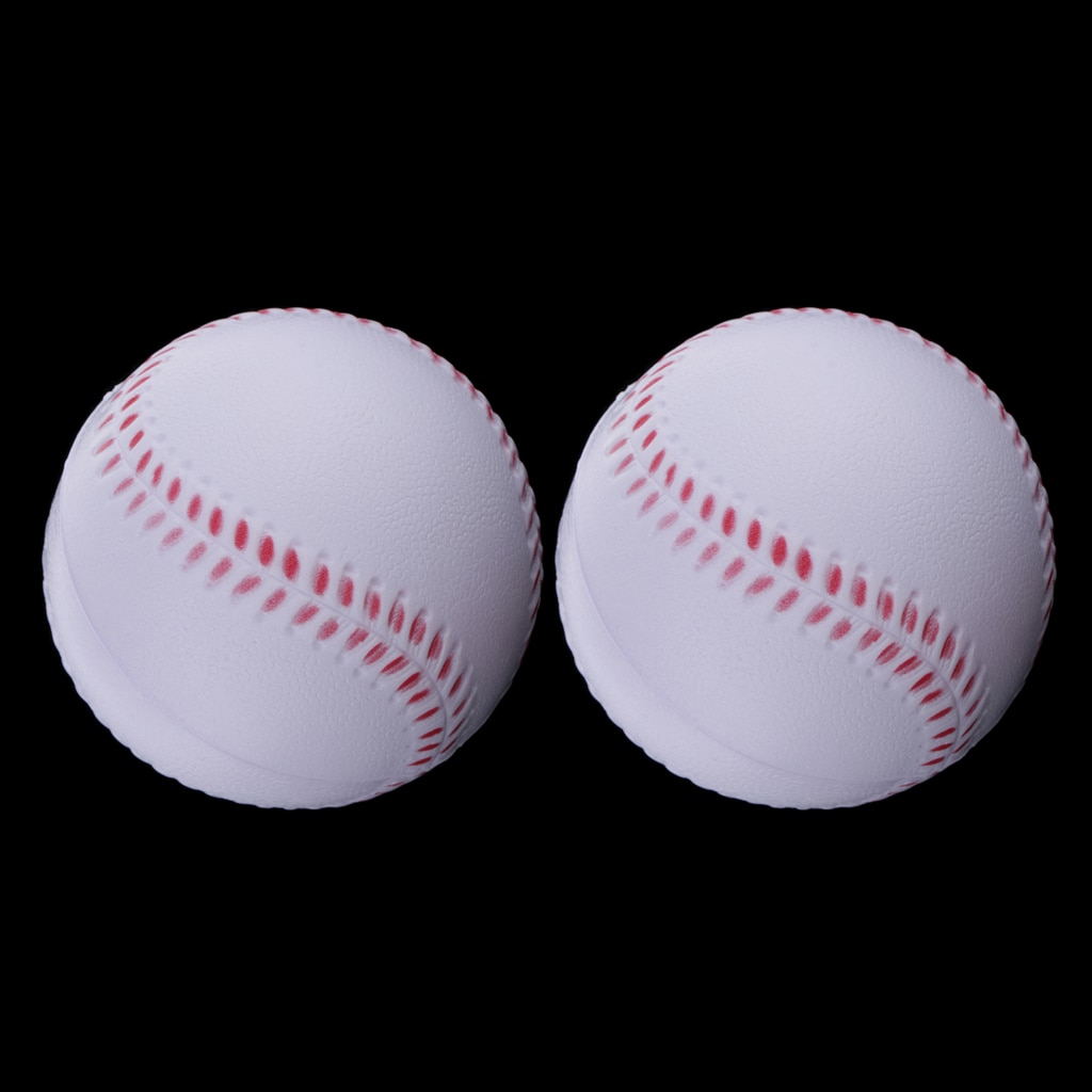 2x Soft Baseball Ball 3.5'' Foam Filled Rounders Softball Practice Base Balls