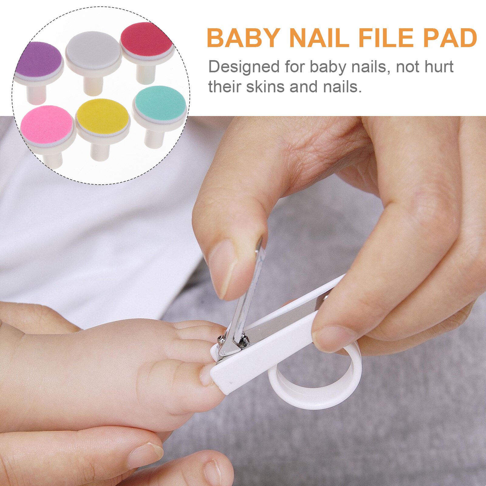 Tampons de lime à ongles électrique, 24 pièces, tampons de remplacement pour tondeuse à ongles électrique pour bébés en bas âge, manucure, polissage, éponge