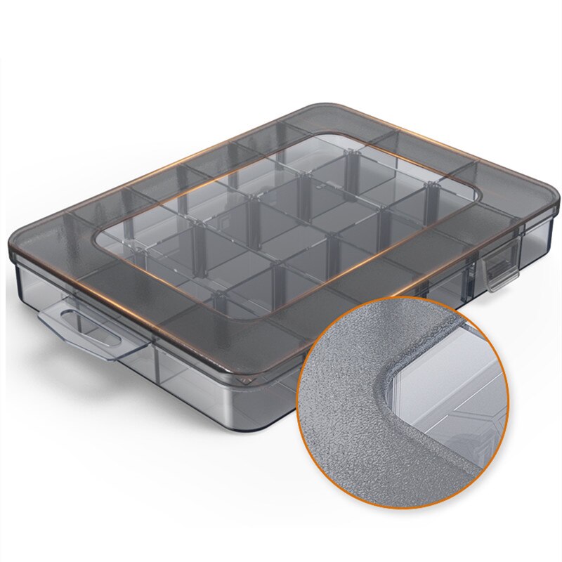 Organizer 9-24 Grids Adjustable Storage Container Compartment Plastic Storage Box Component Screw Holder Case Display Container