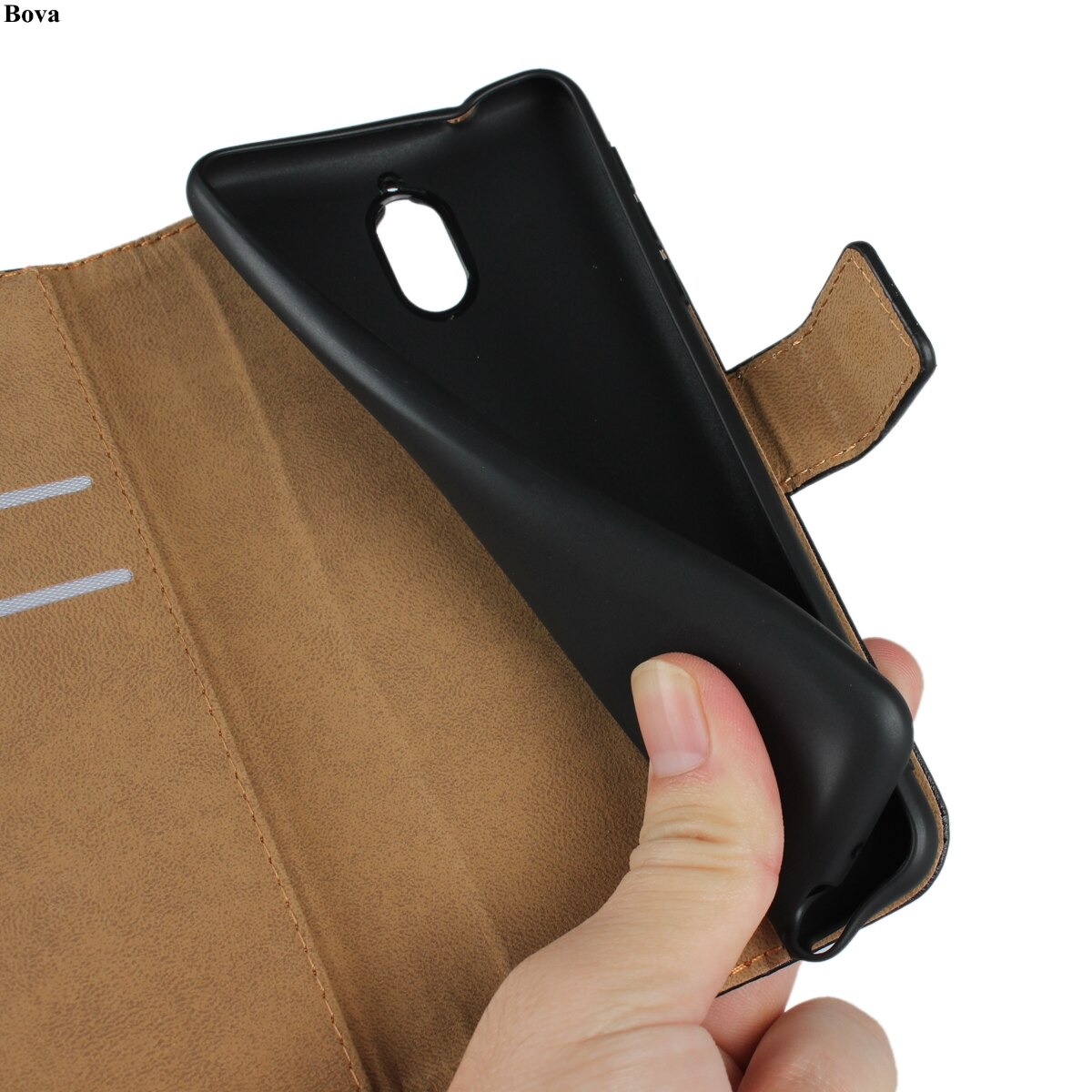 Étui en cuir de supérieure pour Nokia 3.1 portefeuille étui coque de protection boucle magnétique housse pour Nokia 3 GG