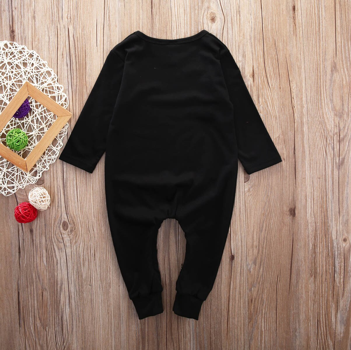 Pasgeboren Baby Jongens Meisjes Konijn Bunny Romper Warm Lange Mouwen Zwart Jumpsuit Herfst Kleding Outfits