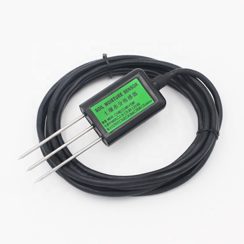 Bodemvochtigheid Sensor Temperatuur Bodem Elektrische Geleidbaarheid Sensor Meter-Uitgang Bodemvocht Ec Sensor RS485 4-20ma 0-5V