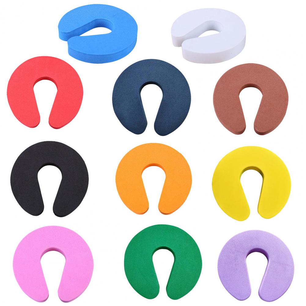 4Pcs Household Door Buffer High Elasticity Door Stopper Home Improvement C Shape Doorstop for Protecting Children Safe Stopper