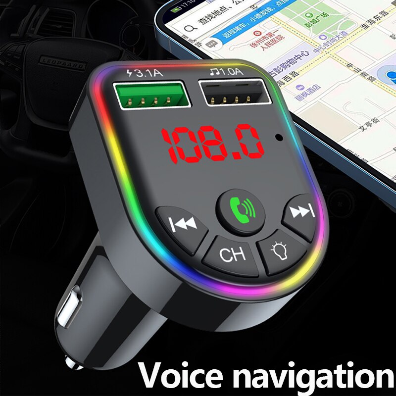 VR robot Led Backlit Bluetooth Auto MP3 Speler Fm-zender Draadloze Stereo Handsfree Carkit Ondersteuning Tf Card/U Disk Afspelen