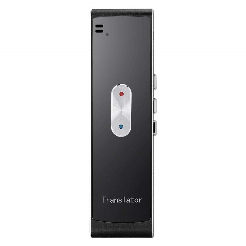 Smart Voice Speech Translator Two-Way Real Time 30 Multi-Language Translation For Learning Travelling Business Meet: Black