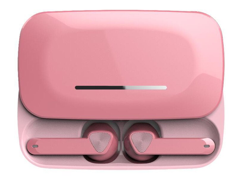 TWS BE36 stéréo Bluetooth Auto appairage étanche IPX5 sans fil écouteurs glisser boîte de charge pour Iphone Android: Rose