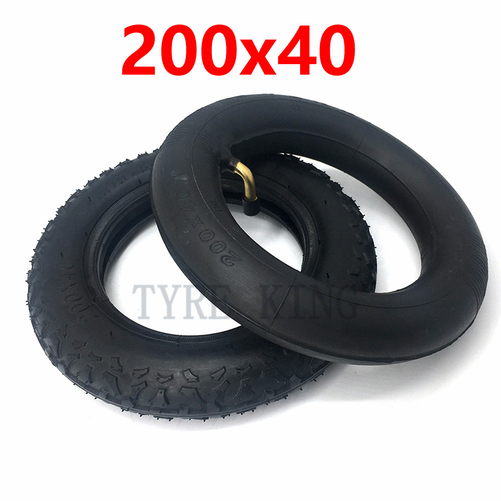 200X40 Inner Tube Outer Tire 200*40 Pneumatic Tire for Folding Bicycle Scooter Car Motorcycle Accessories Baby's Car: inner and outer tyre