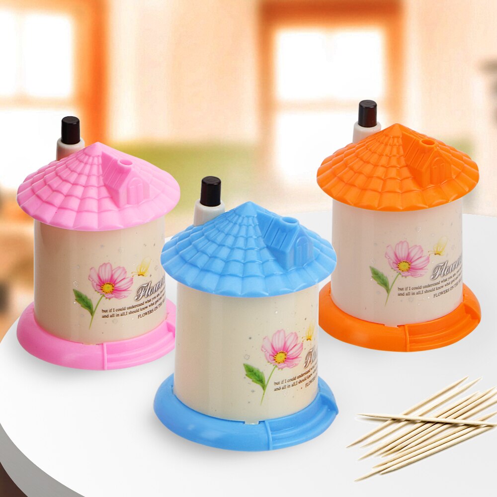 Porte-cure-dents automatique, boîte créative et Portable en forme de maison, couleur aléatoire
