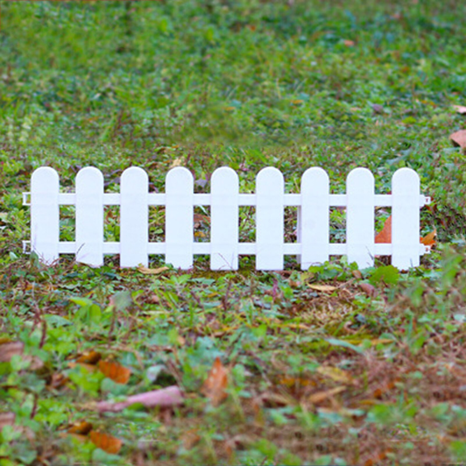 Garden Fence DIY Picket Fence Easy to Install Garden Decor White non-toxic durable odorless not perishable Garden Decoration
