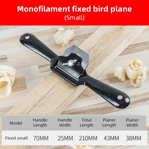 Cepillo de mano de 250mm/210mm para madera, cepillo de tornillo de carpintería, cepillo de mano, herramientas de mano de recorte, plano ajustable, herramienta de carpintero: Set 3