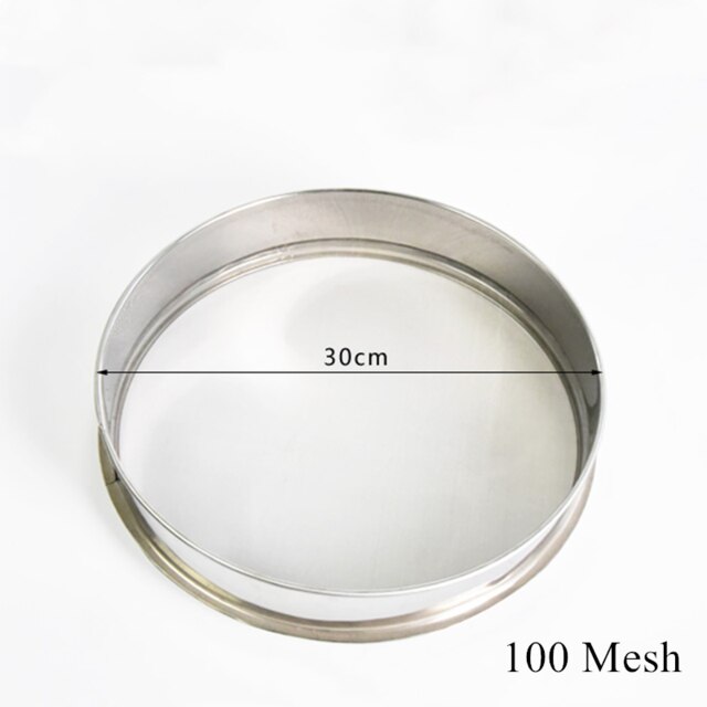 Pottery Tools Stainless Steel Sieve Filter for Ceramic Clay Polymer Scraping Modelling Crafts Glaze Pigment Mud Filter: 30cm 100Mesh