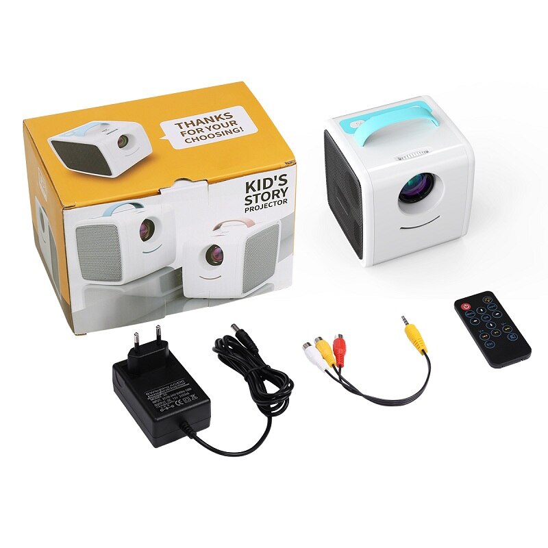 Excelvan Q2 Mini Projektor 700 Lumen freundlicher Bildung freundlicher Eltern-Art Tragbare Projektor Mini LED TV Hause beamer: Blau