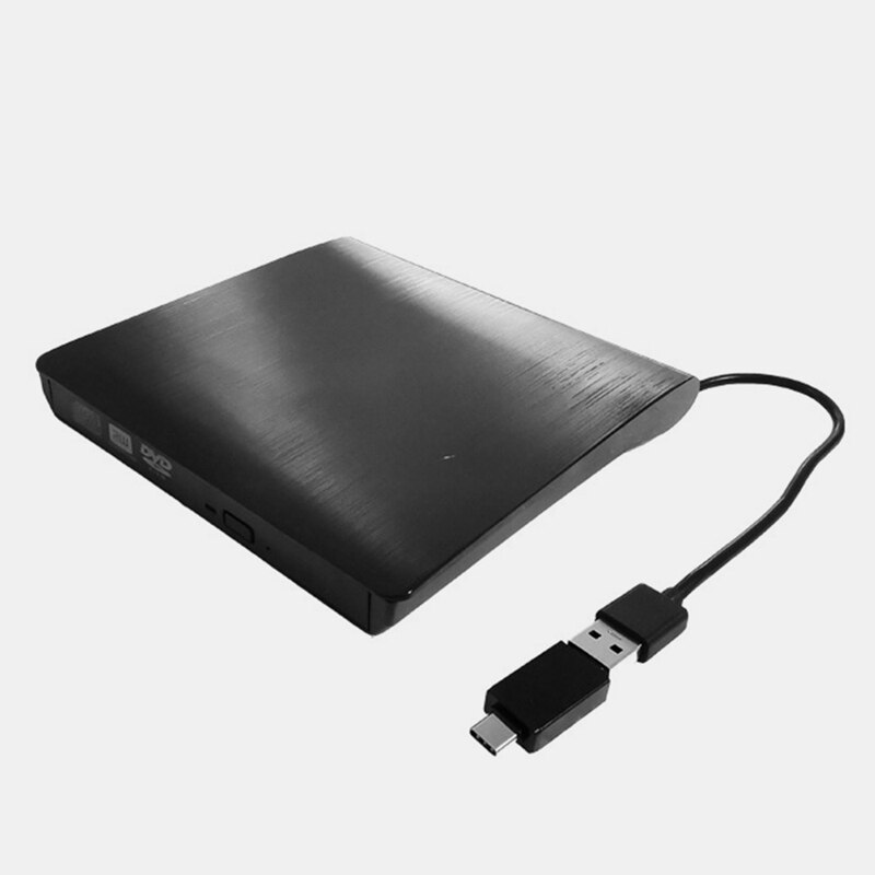 External CD DVD Drive USB3.0 + Type-C DVD Player CD DVD Burner for Laptop MAC Mac Book IMAC Win 10/8/7 / XP PC