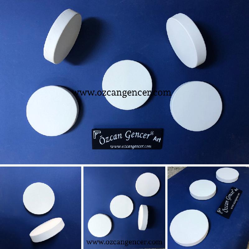 HıghQuality Art Supply,Circle Stretched Round Canvas ready For Painting,For All media..Exclusive FIVE-Time Primed Artist Canvas.