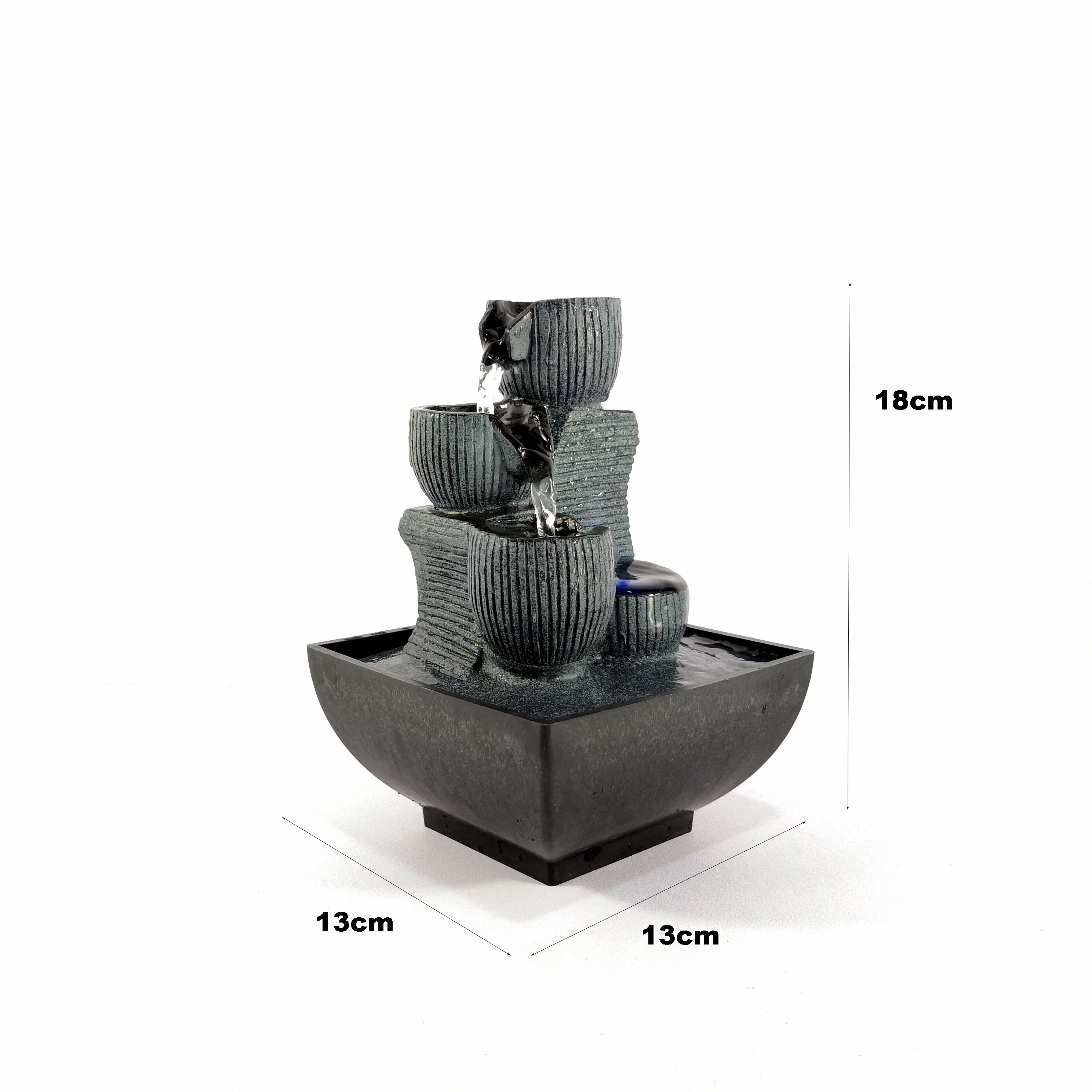 Schreibtisch Wasser Brunnen drinnen Dekoration Tragbare Tabletop Dekorative Wasserfall Bausatz Beruhigende Entspannung Zen Meditation Umgebungs