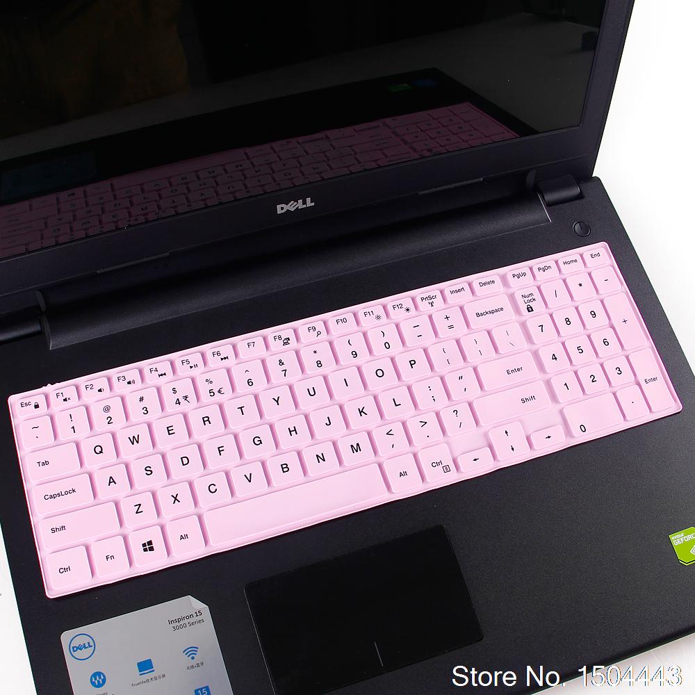Laptop 15.6 17.3 Inch Keyboard Cover For Dell Inspiron 15 5000 Series 5570 7559 3552 5555 7567 7577 5570 5770 5755 5759: allpink