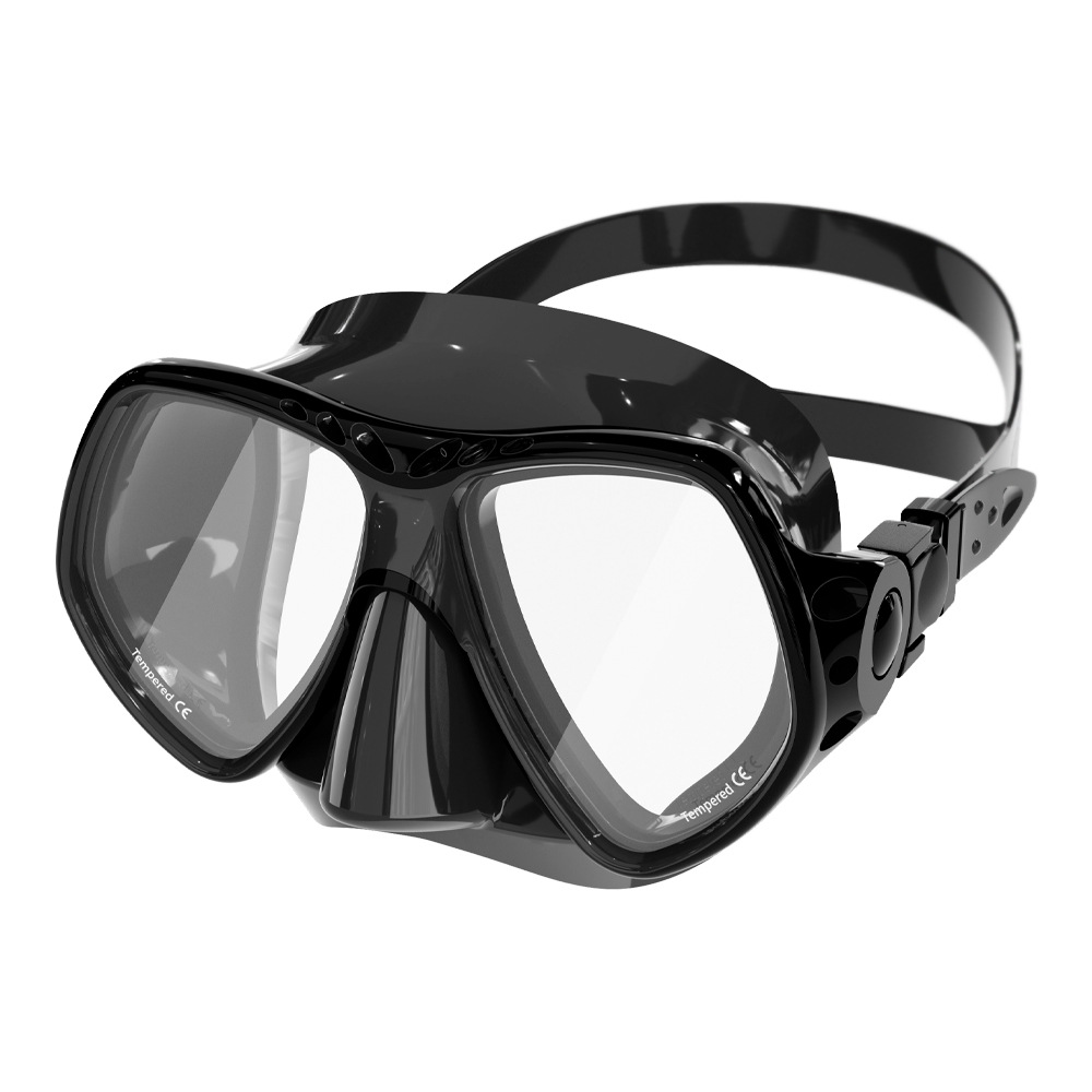Neue Professionelle Tauchen Maske Schnorcheln Anzug Erwachsene Silikon Anti-Nebel-Brille Ausbildung Schnorchel Bausatz Schwimmen Ausrügestochen: Schwarz