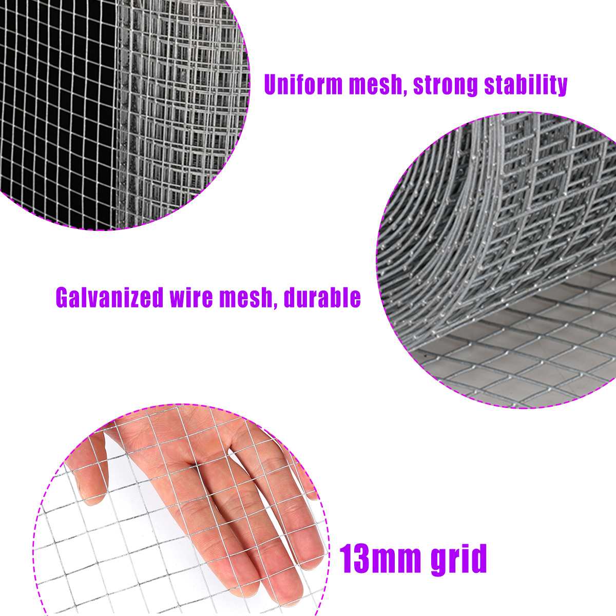 Galvanised Mesh Net Mesh Bird Netting For Garden Chicken Poultry Mesh To Protect Plants Vegetables Tree Bird Protection Net