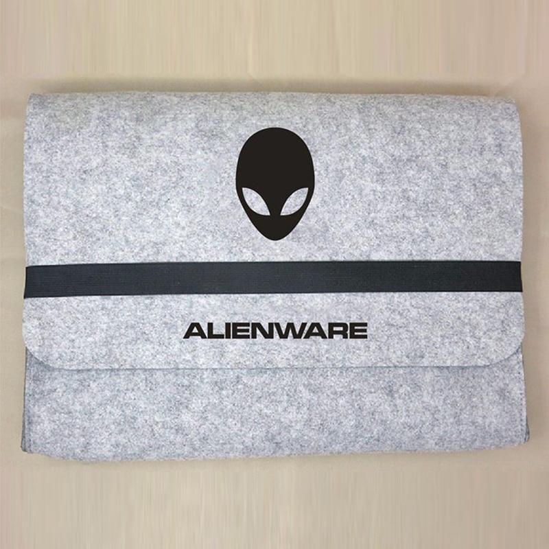 Filt klut ull klemme bag koffert konvolutt sett tralleveske beskyttelse til alienware 18/17/15/14/13 tommer
