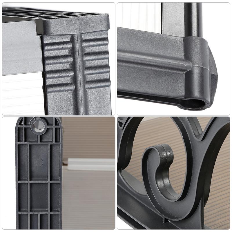 Multi-size Door Canopy Window Awning Durable Door Window Awning Modern Polycarbonate Cover Front Door Outdoor Patio Canopy HWC