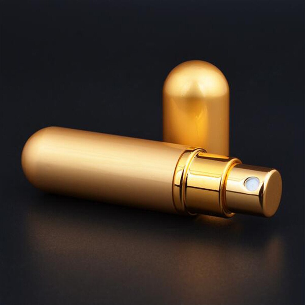 5ml Refillable Portable Traveler Aluminum Spray Atomizer Empty Perfume Bottle for Travel