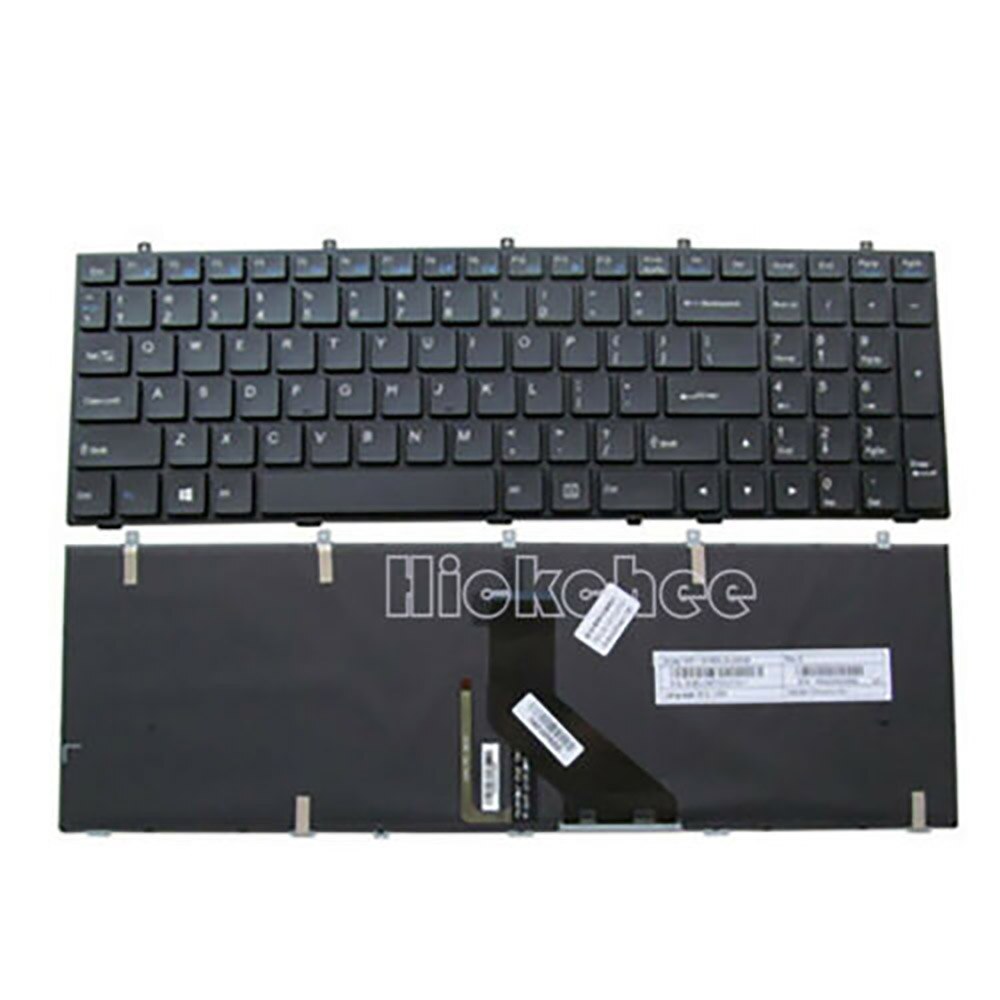 US laptop keyboard with Backlit For CLEVO W350 W350STQ W350SKQ W370 W350ETQ