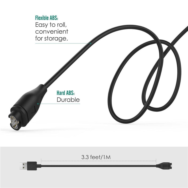 Hurtigopladning usb oplader til garmin reservedele fenix 5 5s 5x plus vivoactive 3 forerunner 935 urmontering ladekabel