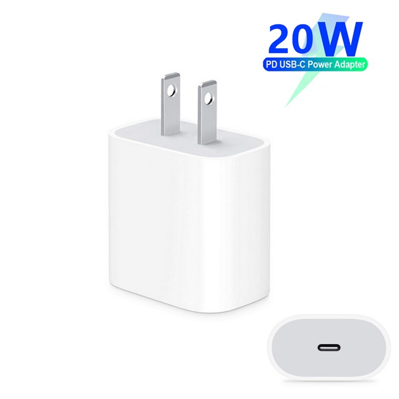10 PCS/LOT Original 20W Fast Charging PD Charger Cable USB C EU US Travel Power Adapter