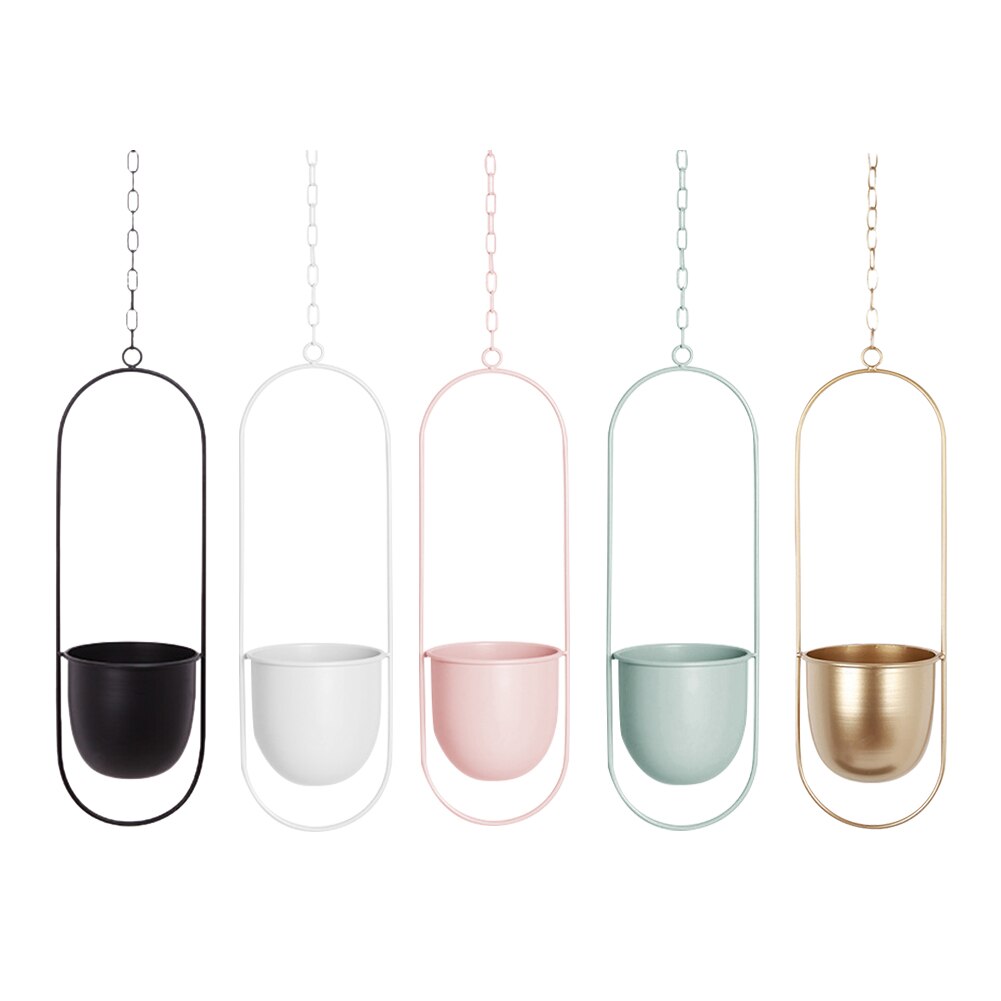 Metal Hanging Pot Plant Hanger Chain Hanging Planter Basket Flower Pot Chain Plant Pot Hanger For Home Balcony Decoration