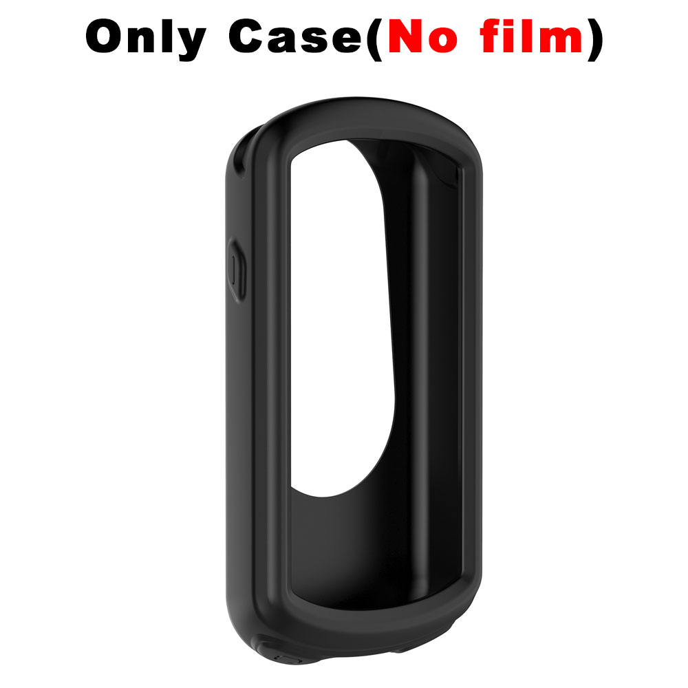 Funda protectora de silicona 2 en 1 para ordenador de bicicleta Garmin Edge 1030 + película de vidrio para Edge 1030 Plus: XXL / Multicolor