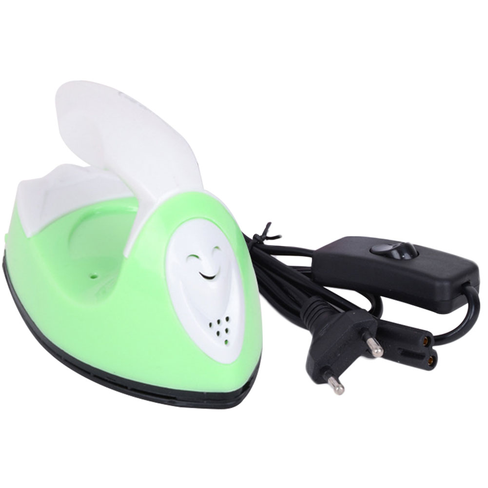 DIY Handheld Mini Iron Portable Electric Small Heat Transfer Machine Versatile Rapid Heating-Up Craft Clothes Sewing Supplies: Navy Blue / EU