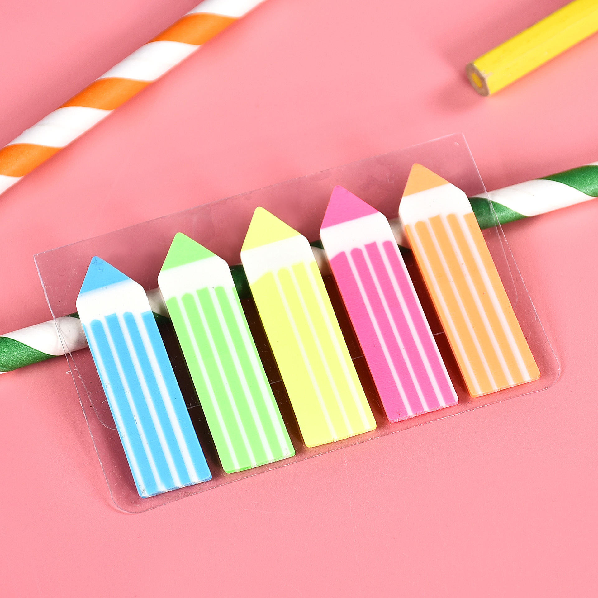 100 feuilles postées Transparent pense-bête cahier bloc-Notes clair Notes autocollantes Index onglets signet papeterie fournitures de bureau: Bourgogne