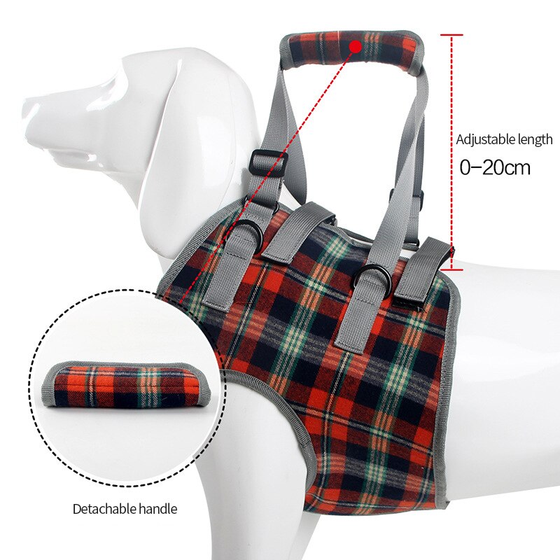 Einstellbare Hund Unterstützung Weste Harness für Zurück Beine für Medium Large Hund Alte Behinderte Joint Verletzungen Arthritis Lähmung Hunde Spaziergang