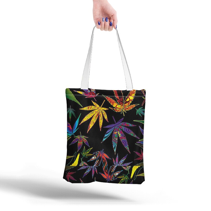 Mode Canvas Tas Casual Brand Vrouwen Tote Schoudertassen Canvas Dames Herbruikbare Eco Shopping Opvouwbare Doek Bag: Style8