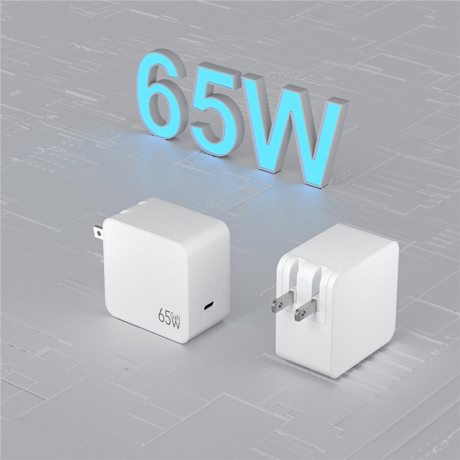 Mackertop 65W PD Charger USB C Charger MacBook Type C GaN Fast Wall Charger Compatible with MacBook Pro Air iPad iPhone 11 XS XR